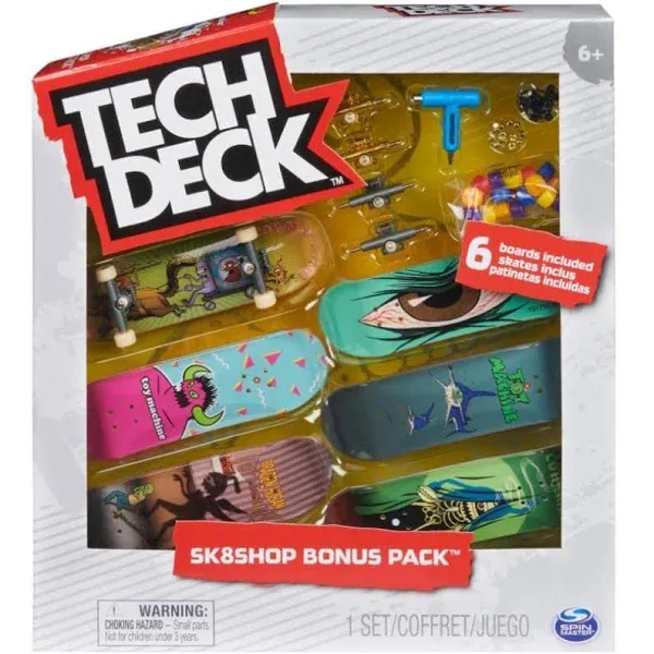 Tech Deck Toy Machine Sk8shop Fingerboard Bonus Pack