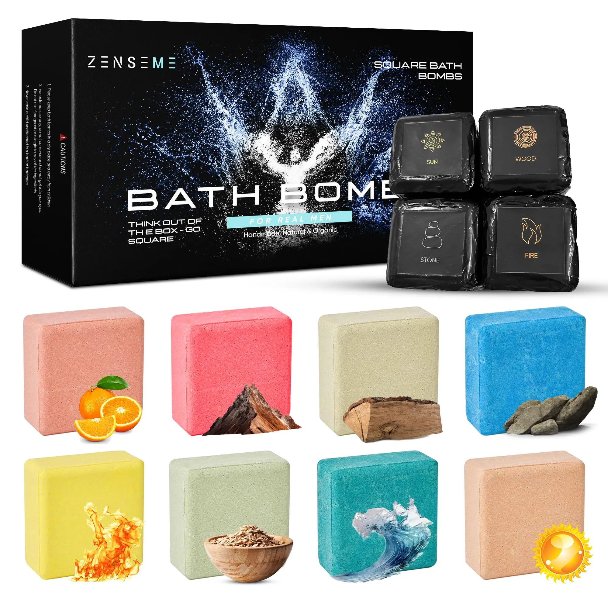 ZenseMe Bath Bombs for Men