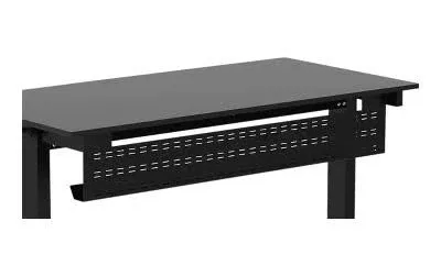 Stand Up Desk Store Under Desk Cable Management Tray Black Horizontal Computer Cord Raceway and Modesty Panel