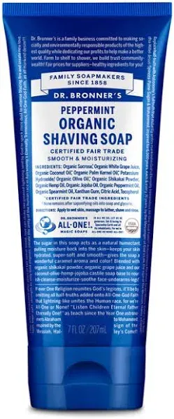 Dr Bronner's Organic Shaving Soap