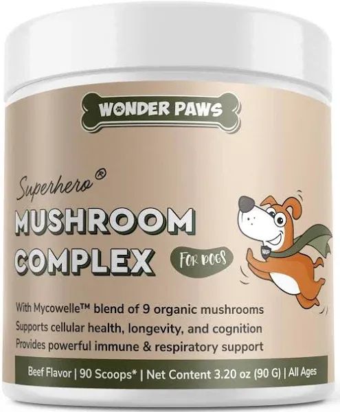 Immune Support Mushroom Powder for Dogs – Organic Mushroom Complex for Immun...