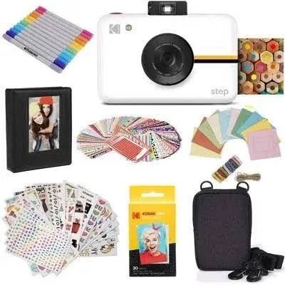 Kodak Step Instant Print Camera W/10MP Image Sensor and Zink Technology, White