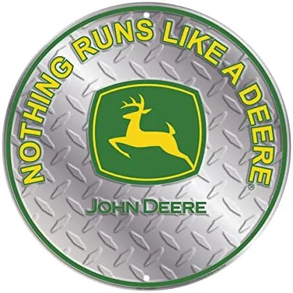 John Deere Modern Logo Raised Diamond Sign