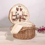 Picnic Time Heart Picnic Basket