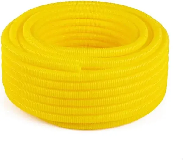 100' Flexible Corrugated Ldpe Split Tubing Wire Loom