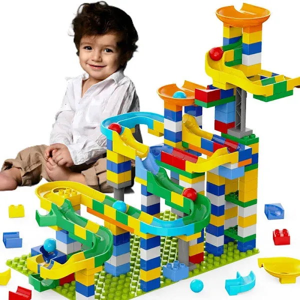 YY LANDTOYS Marble Runs Building Blocks