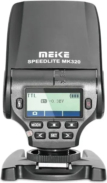 MeiKe MK320 TTL LCD Hot Shoe Flash Speedlight F/ Canon Sony Nikon Fuji Olympus