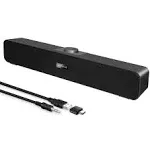 Computer Speakers,Wired USB Desktop Speaker,Stereo USB Powered Mini Sound Bar Speaker for PC Tablets Desktop Cellphone Laptop MP3 (2021 Version)