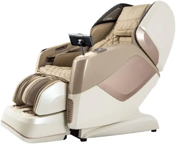 Osaki OS-Pro Maestro 4D Zero Gravity Massage Chair with Heated Rollers, L-Track Design, Touch Screen Remote (Brown)