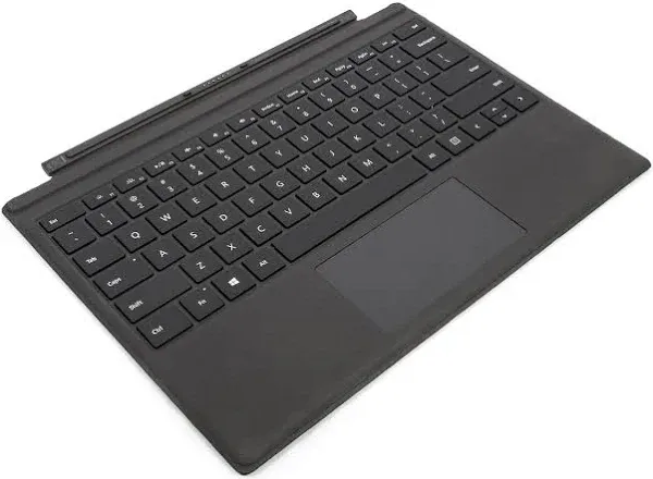 (Black )Type Cover Keyboard/Cover for Microsoft Surface Pro 3/4/6/7 --Charcoal