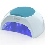 Sunuv SUN2C 48W UV Light for Nails,UV LED Nail Lamp with 4 Timer Settings,LED Nail Light Compatible with All Gel Types, Quick Drying Nail Dryer Blue