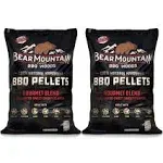 Bear Mountain BBQ Natural Hardwood Gourmet Blend Smoker Pellets, 20 lbs (2 Pack)