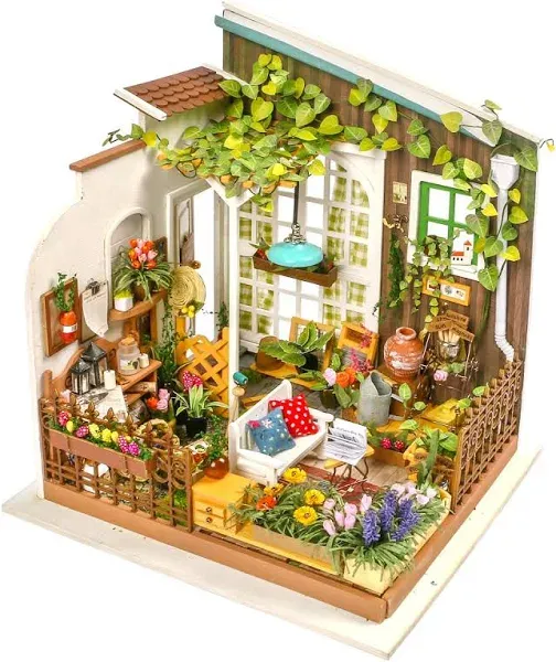 Rowood Miniature House Kit 1:24 Scale Diy Miniature Dollhouse Kit for Adults