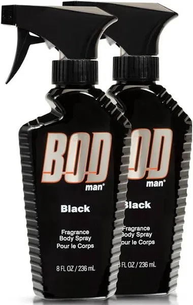 Bod Man Black by Parfums De Coeur 8 oz Body Spray / Men