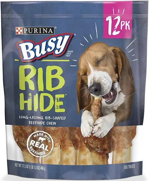 Purina Busy Bone Rib Hide Dog Treats