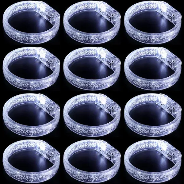 12-Pack LED Light Up Bracelets