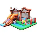 Kids Inflatable Bounce House Jumping Castle Slide Climber Bouncer