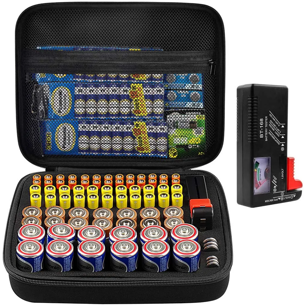 COMECASE Hard Battery Organizer Storage Box