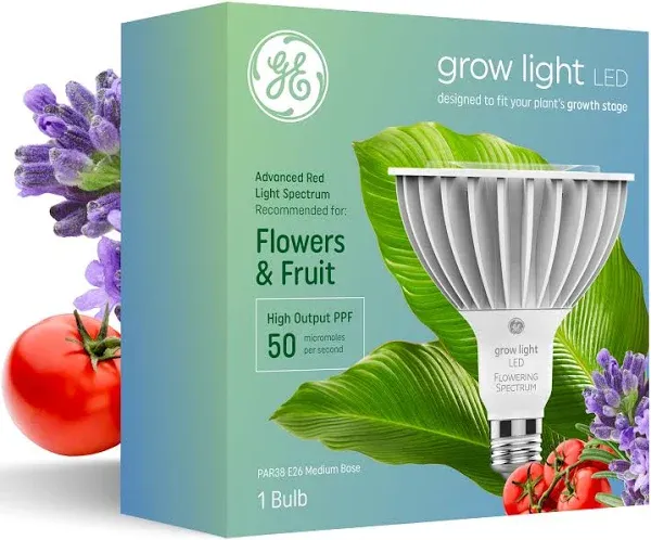 GE Grow Light LED Bulb 32W Balanced Light Spectrum