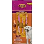 Cadet Gourmet Pork Hide Shish Kabob Dog Treats, X-Large, 4 Count