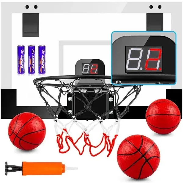 TREYWELL Indoor Basketball Hoop Boys Gifts for Teens and Adults Door Room Bas...