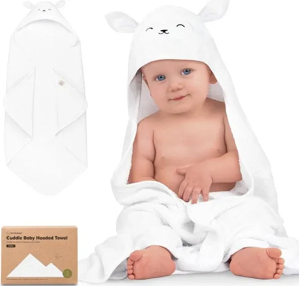 Keababies - Cuddle Baby Hooded Towel, Cat