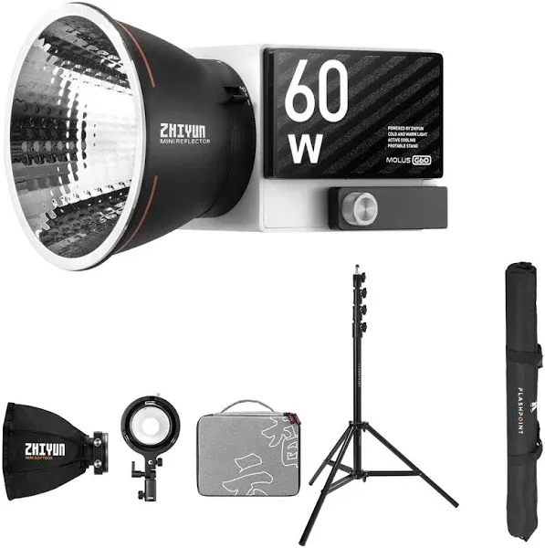 ZHIYUN MOLUS G60 Bi-Color Pocket COB Monolight (Combo Kit)