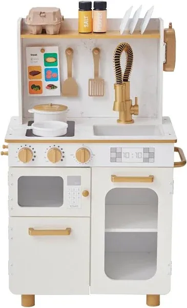 Little Chef Memphis Wooden Play Kitchen with Interactive, Realistic Features,...