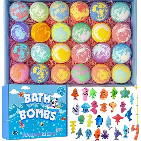 Surprise Fishing Games Inside Bath Bombs for Kids