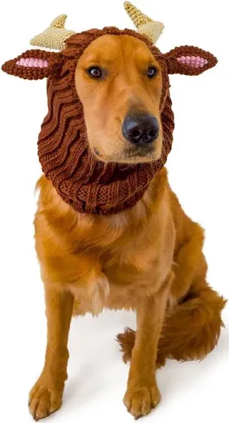 Chewy.com Zoo Snoods Reindeer Neck & Ear Dog Headband Warmer