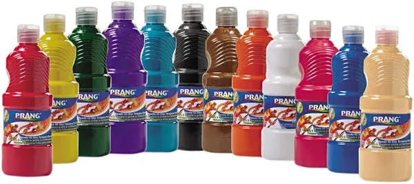 Prang Washable Paint Assorted 16 oz 12 per Set