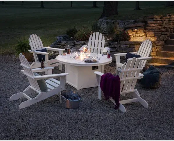 POLYWOOD 48" Round Fire Pit Table