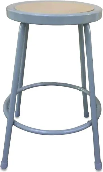 Alera Industrial Metal Shop Stool Backless Supports Up to 300 lb