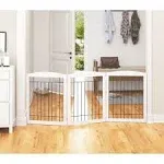 PAWLAND Freestanding Foldable Wire Dog Gate