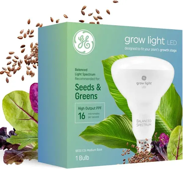 GE BR30 LED Seeds/Greens Grow Light