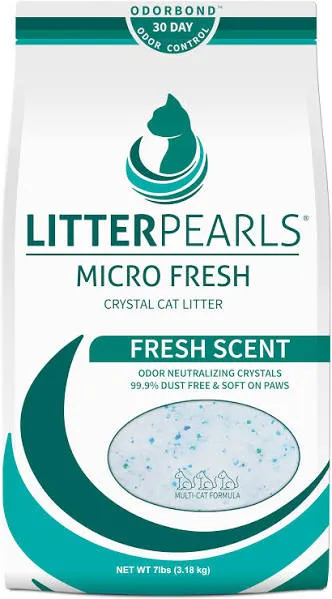 Litter Pearls Micro Fresh Scented Crystal Cat Litter - 7 lbs