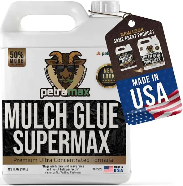 PetraMax Mulch Glue for Landscaping Concentrate Gravel Glue and Gravel Binder Glue, Pea Gravel, Mulch and Rock Glue for Landscaping