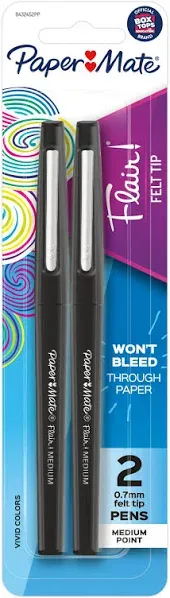 Paper Mate Flair Point Guard Felt Tip Marker Pens