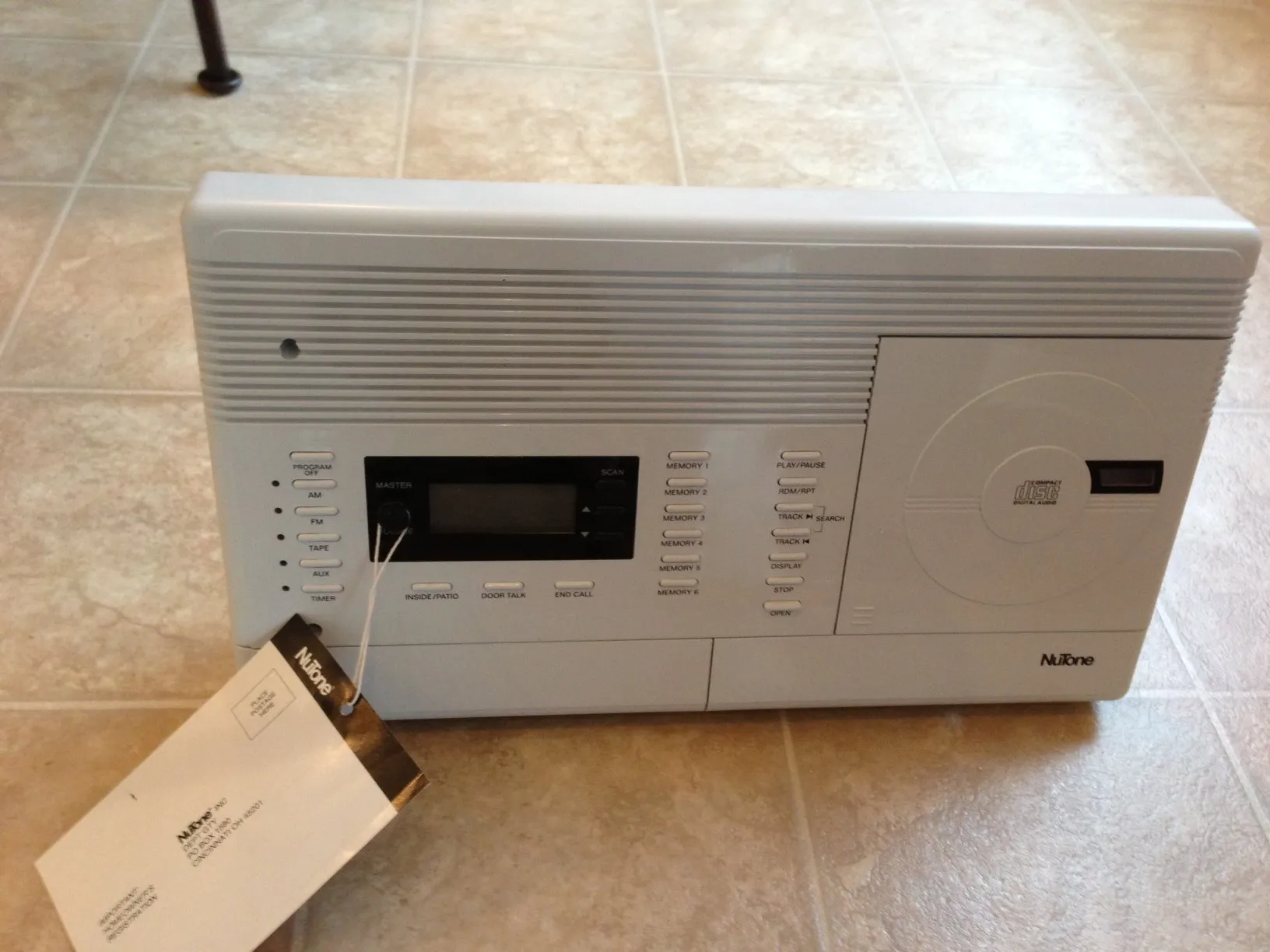 Nutone IMA4406WH Whole House Intercom System