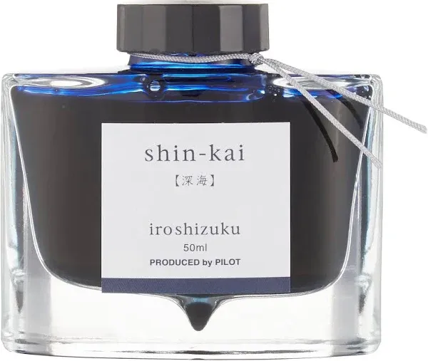 Pilot Iroshizuku Shin-Kai Deep Sea Bottled Fountain Pen Ink