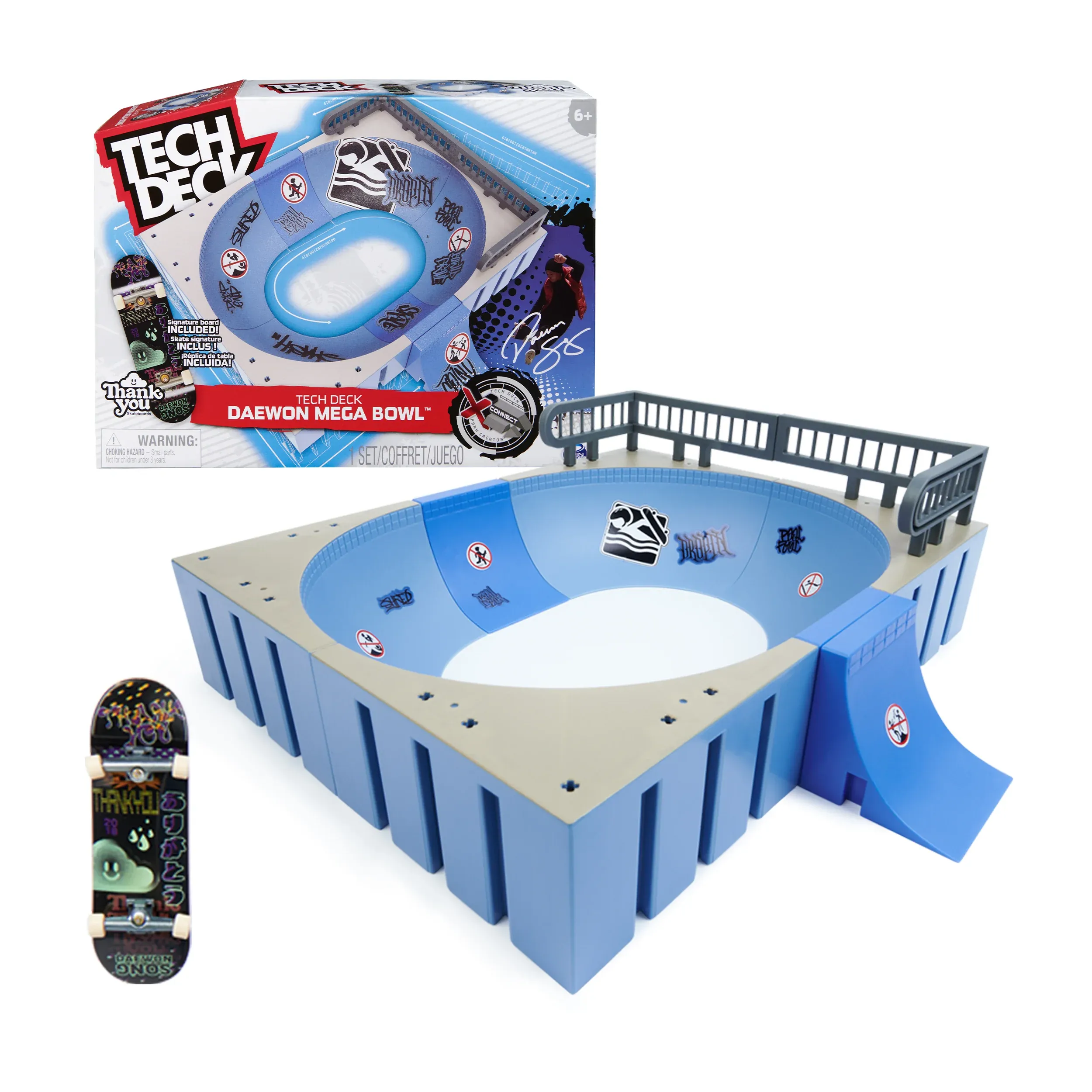 Tech Deck Daewon Mega Bowl X- Connect Park Creator Customizable & Buildable Ramp Set