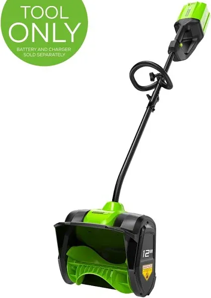 Greenworks 12" 80V Cordless Snow Shovel 2601202