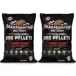 Bear Mountain BBQ Natural Hardwood Gourmet Blend Smoker Pellets, 20 lbs (2 Pack)