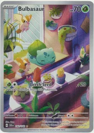 Pokemon Stellar Crown Illustration Rare Bulbasaur