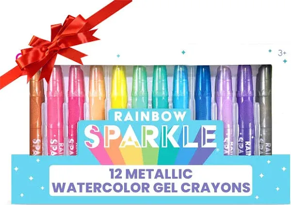 OOLY Rainbow Sparkle Metallic Watercolor Gel Crayons