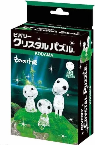 Studio Ghibli Crystal Puzzle Kodama 33 Pieces 3D JP Clear Puzzle