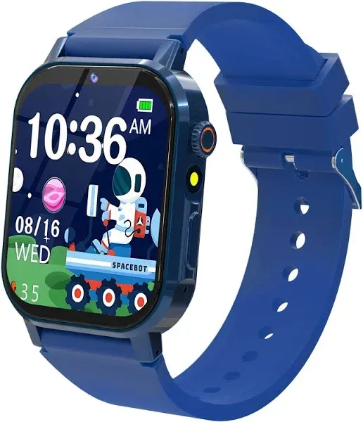 Kids Smart Watches for Boys 4-12 Toys, 32 Puzzle Games, 1.69" HD Touch Screen, Camera, Music & Video Player, Pedometer, Alarm Clock, Calculator, Audiobooks, Birthday Gifts for 5 6 7 Years Old Boys Toy