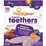 Happy Baby Organic Teethers Blueberry & Purple Carrot