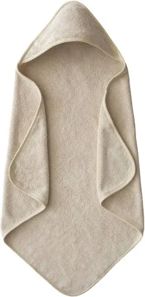 Mushie - Organic Cotton Baby Hooded Towel, Fall Yellow