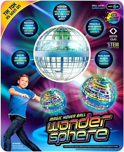 Wonder Sphere Magic Hover Ball Rainbow Edition